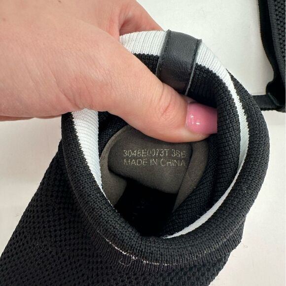 Alexander Wang Dylan High Ankle Sock Espadrilles Booties Black Sneaker Size 38 - Picture 11 of 11